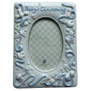 Russ Gifts From Heaven Baby’s Christening 3.5x5 Photo Frame Religious Nursery